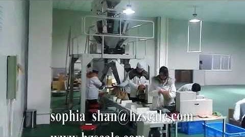 multihead scales, Application weigh material of grain, stick,vegetable,fruit,nuts