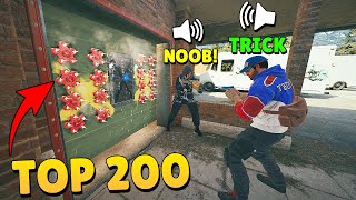 TOP +200 *0.01% Chance & Funny Fails* Moments in Rainbow Six Siege