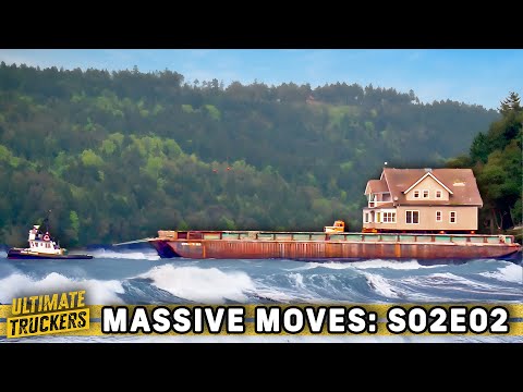 Truckers Brave Deadly Waters to Haul Massive House! | Massive Moves | S2 Ep02 | FULL EPISODE
