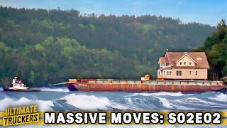 Truckers Brave Deadly Waters to Haul Massive House! | Massive Moves | S2 Ep02 | FULL EPISODE