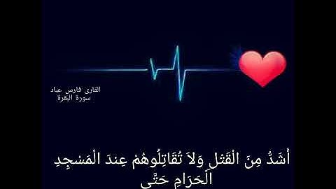 حالات واتس أب دينيه بصوت القارى فارس عباد سورة البقرة