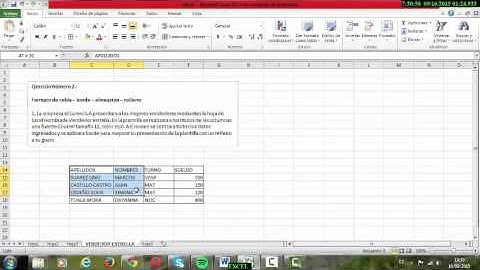 TABULACION 2 EXCEL