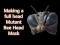 Making a sci-fi mutant bee head from modelling clay, silicone and fibreglass