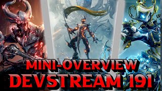 Old Peace Release Datum &amp; mehr - Devstream 191 Mini-Overview | #warframe #devstream