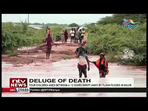 Four children swept away by flash floods in Wajir