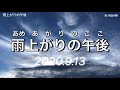 【雨上がりの午後】あめあがりのごご、비가 그친 오후(2020.9.13)