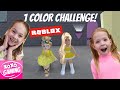 1 color challenge roblox  xoxo gaming
