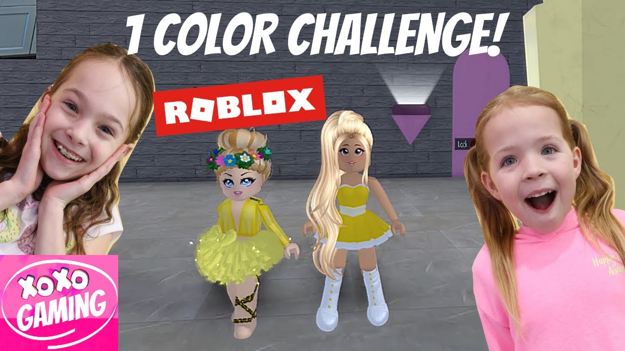 1 Color Challenge Roblox Xoxo Gaming Youtube - what is maya's roblox username