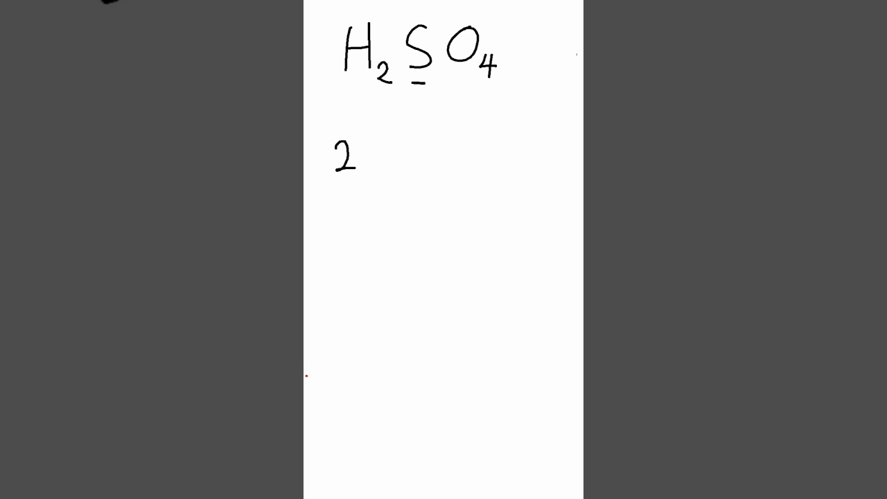 Quick trick in finding oxidation number of sulphur in H2SO4.