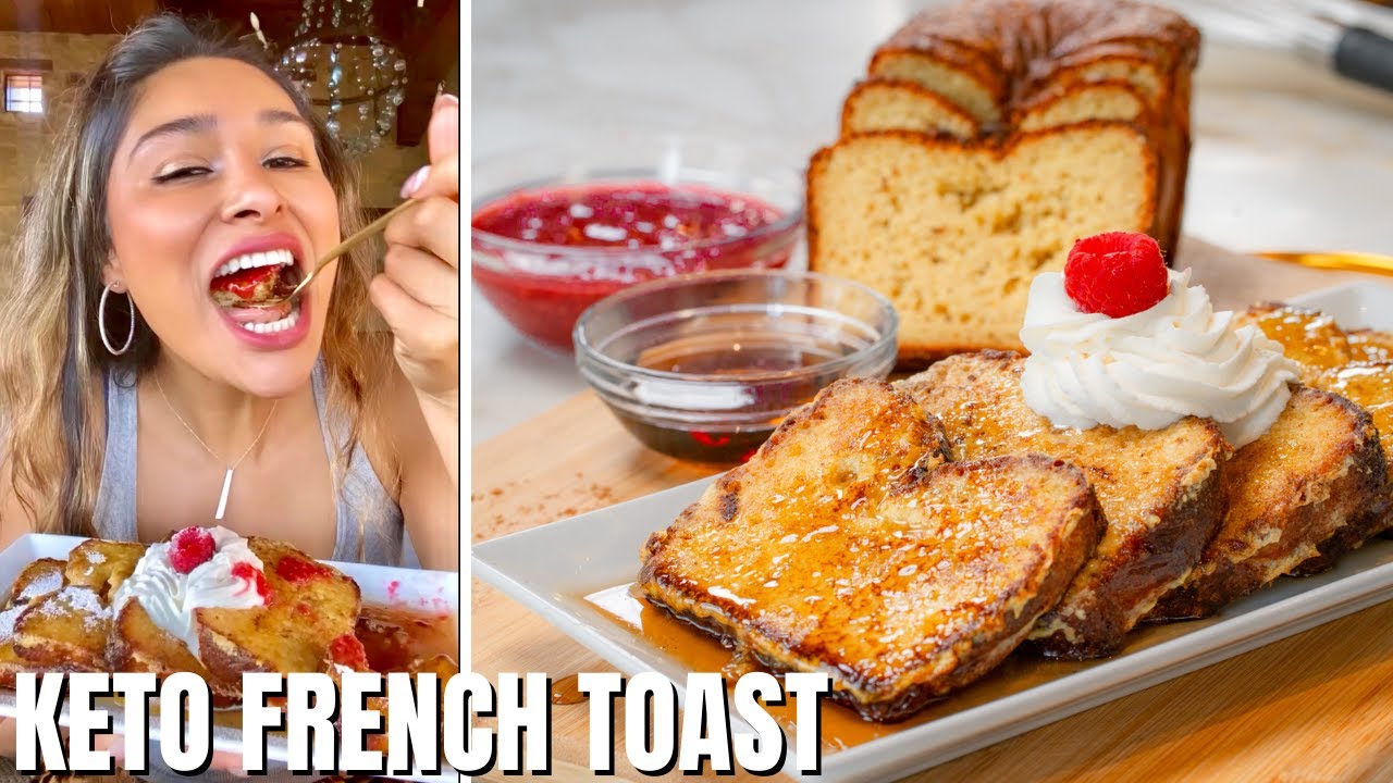 KETO FRENCH TOAST WITH HOMEMADE KETO BREAD! Quick, Easy, Simple