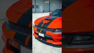 Instalación de franjas deportivas negro mate para dodge charger #glaubenwraps