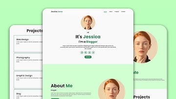 Responsive Personal Portfolio Website using HTML & CSS & Javascript | Step by Step Tutorial