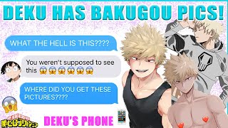 Bakugou Finds WHAT In DEKU&#39;S PHONE? 😨 BNHA Texts - MHA Chat - BakuDeku