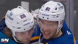 Blues Philip Broberg And Dylan Holloway Pot Pair Of Goals Vs. Maple Leafs