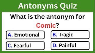 Antonyms Quiz 2 | English Grammar Antonyms Test | Practice Grammar Quiz