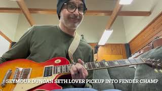 Pickup Shootout Seymour Duncan Seth Lover P.A.F.  vs. Stock Gibson Ceramic in Les Paul Classic