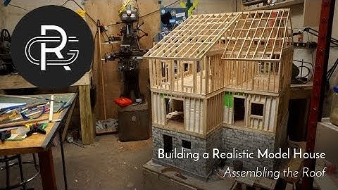 Building a Realistic Model House, Part 24: Assembling the Roof