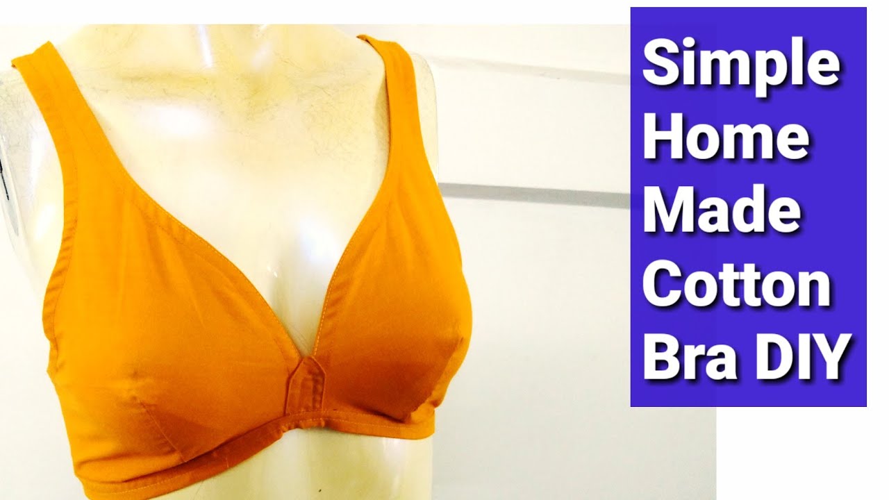 Home made Cotton Bra DIY Tutorial EMODE 