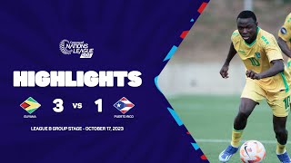 Highlights | Guyana vs Puerto Rico | 2023/24 Concacaf Nations League