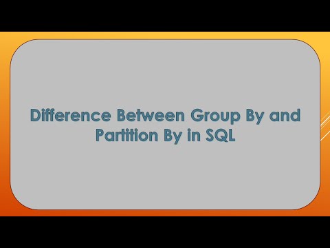 What is the difference between group by and order by - By default
