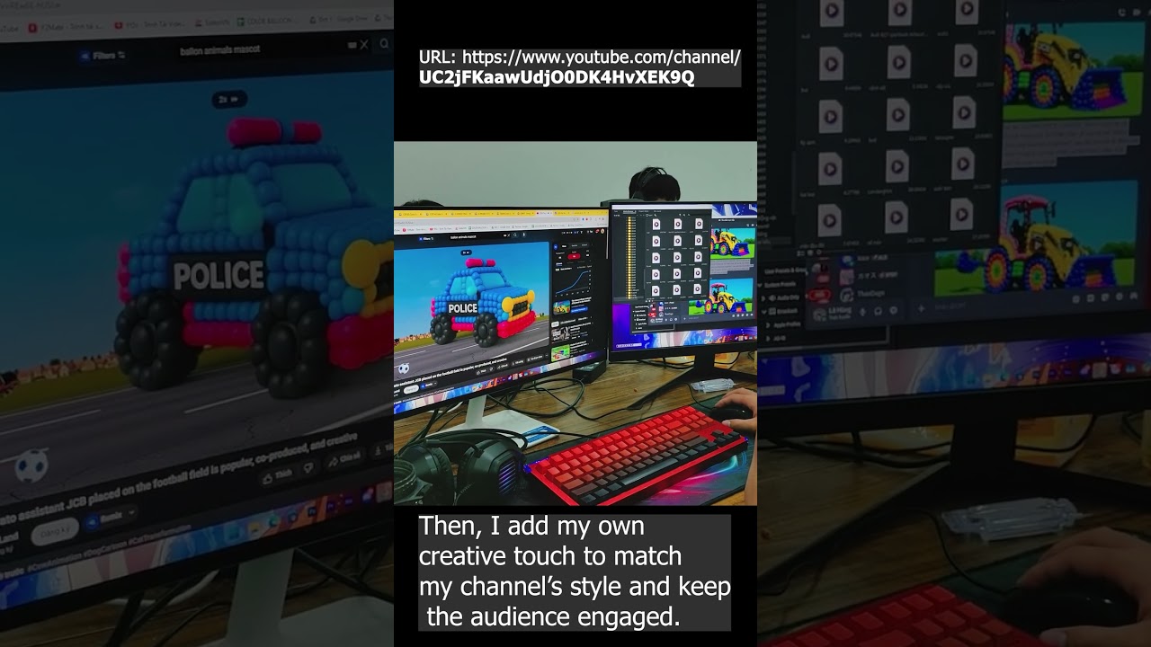 Процесс создания видео для нашего канала