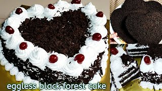 BLACK FOREST CAKE RECIPE |BIRTHDAY CAKE RECIPE | EGGLESS CHOCOLATE CAKE | HOW TO MAKE CHOCOLATE CAKE