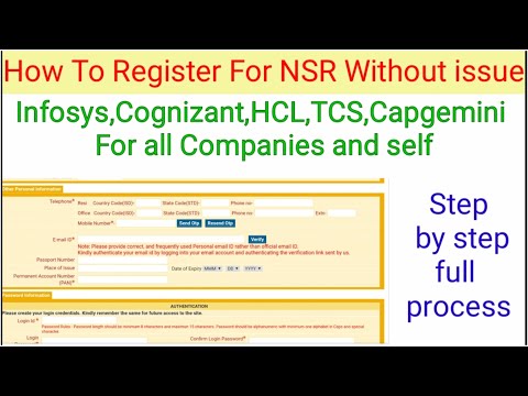 NSR Registration in Tamil | NSR Registration for IT Company in Tamil | NSR Step wise procedure