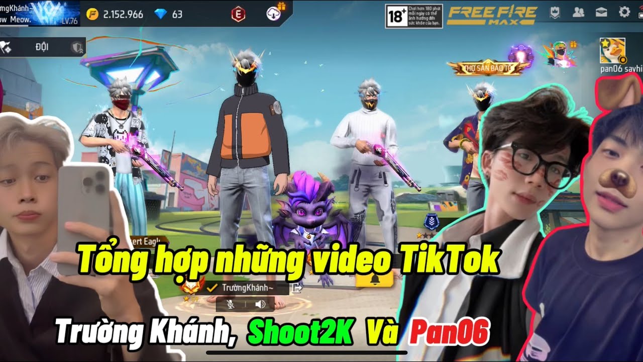 Tổng hợp những video TikTok của Trường Khánh, Shoot2k và Pan06