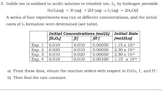 Chemical Kinetics Tutorial Sheet-Chemistry