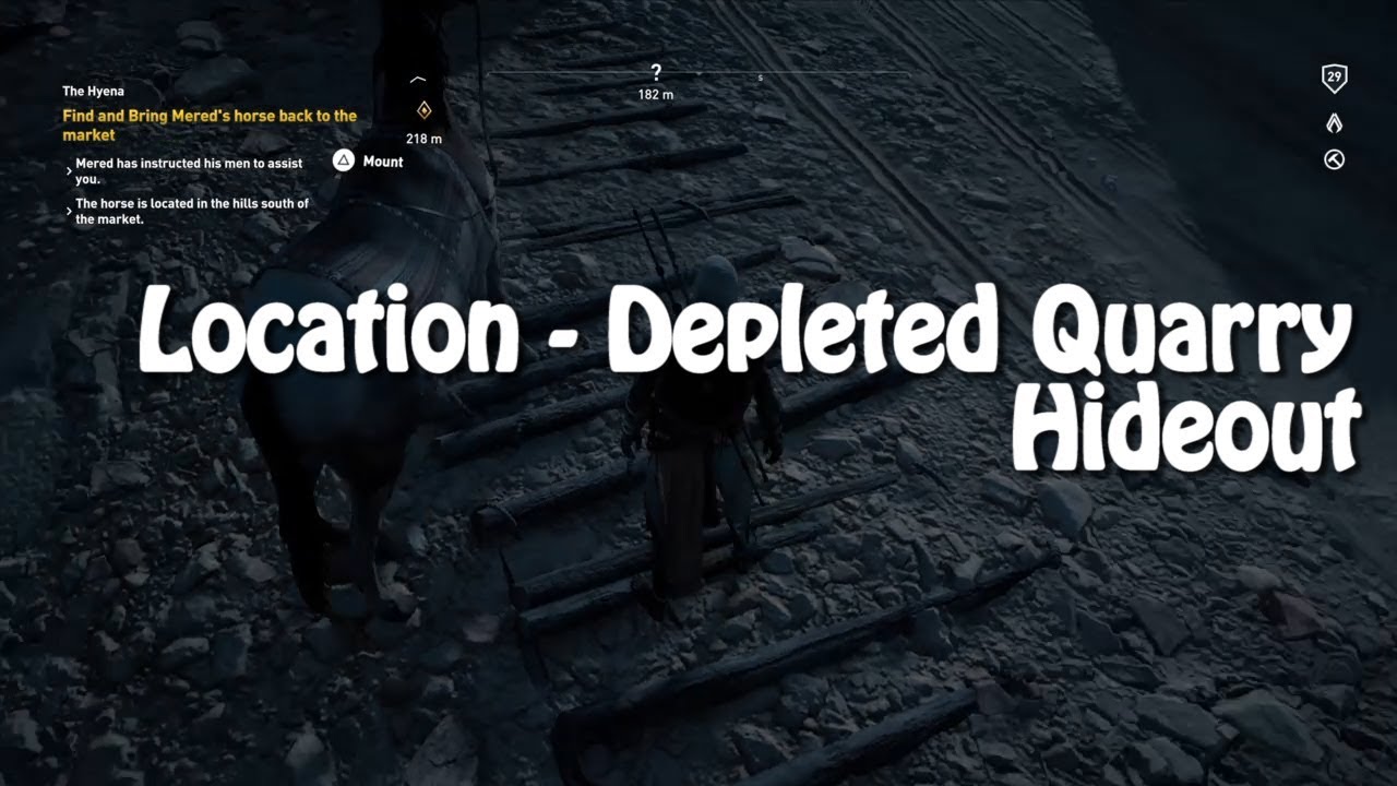 Assassin's Creed Origins Location Depleted Quarry Hideout YouTube