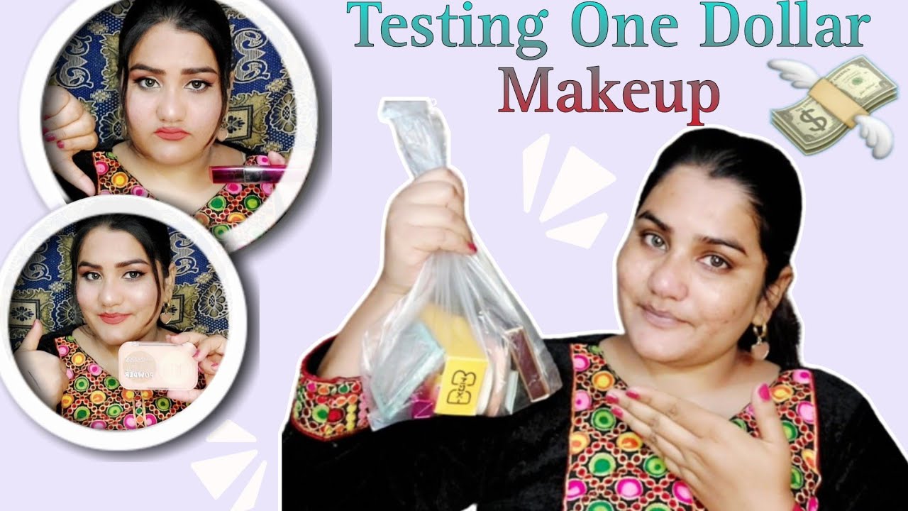 Trying a Full Face OF Makeup From the Dollar Store | worth it | all products 275