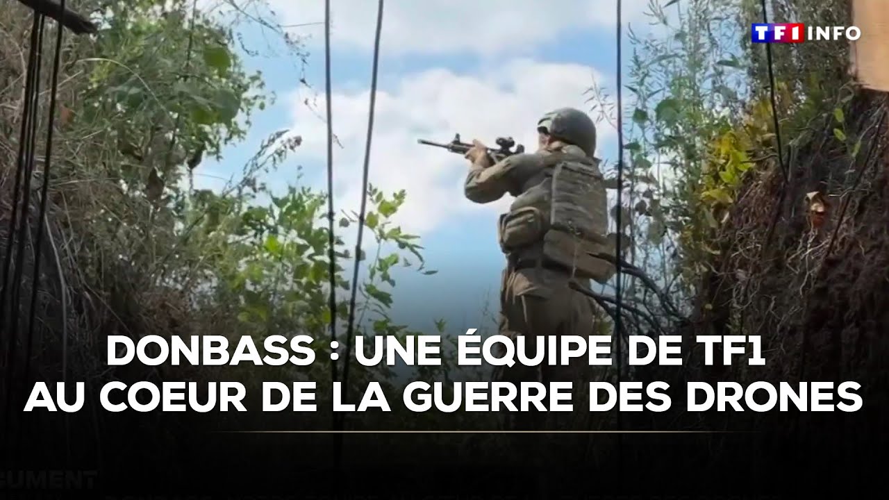 Donbass : une équipe de TF1 au coeur de la guerre des drones｜TF1 INFO