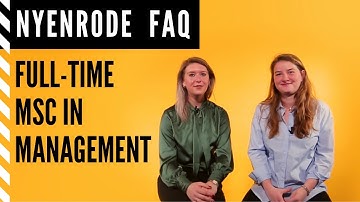 FAQ ✅ Full-time Master of Science in Management