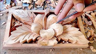 amazing wood carving skill || wood carving art ideas.