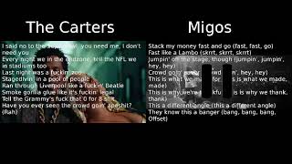 Apeshit Comparison (The Carters vs Migos)