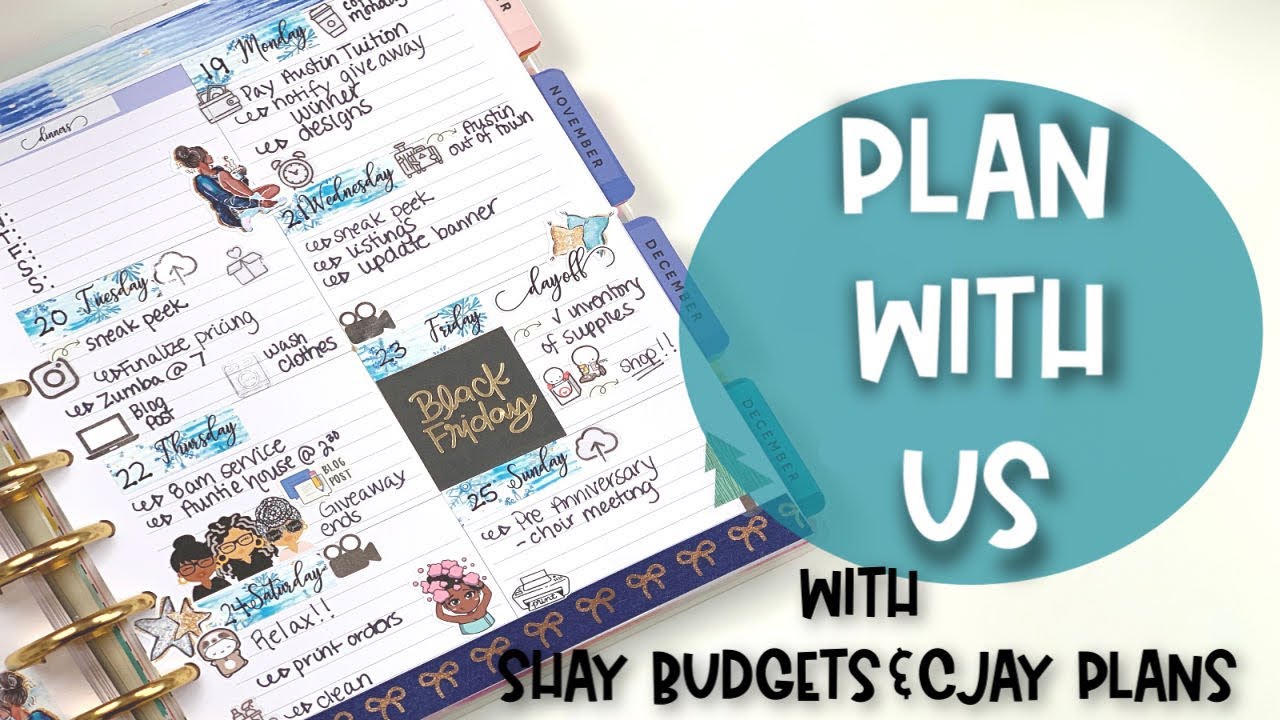 Plan With Us: Christmas in November Collab with Shay Budgets and Cjay