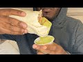 Burrito and guacamole ￼