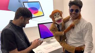 Apple store unicorn mall of india me aye monkey men