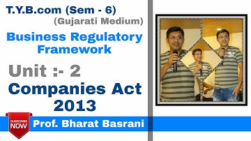 Unit 2-MLAW (BRF)-"One person company" -"એક વ્યક્તિ કંપની" Tybcom Sem 6 GM