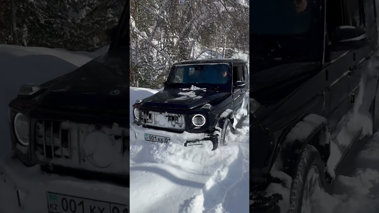 Driving through the winter roads of Altay. 