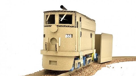 DIY Diesel electric locomotive EMD F7 with Ballast Spreader and Height Adjustment