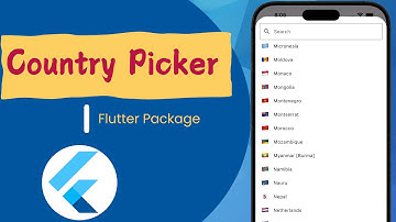 How to create a Country Picker in Flutter App? ||  Country Picker in Flutter