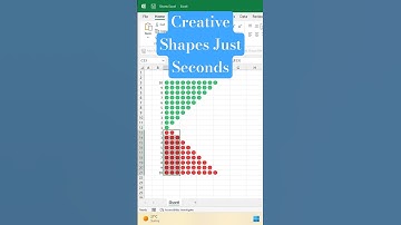 Excel Art with Emojis!  #excel #shorts #exceltricks