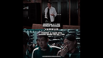 Roman Bridger Vs Thanos & Nam-Gyu | Squid Game Edit | #shorts #edit #fyp #squidgame #scream