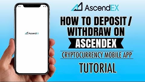 How to DEPOSIT or WITHDRAW on AscendEx (BitMax) Mobile App | Tutorial