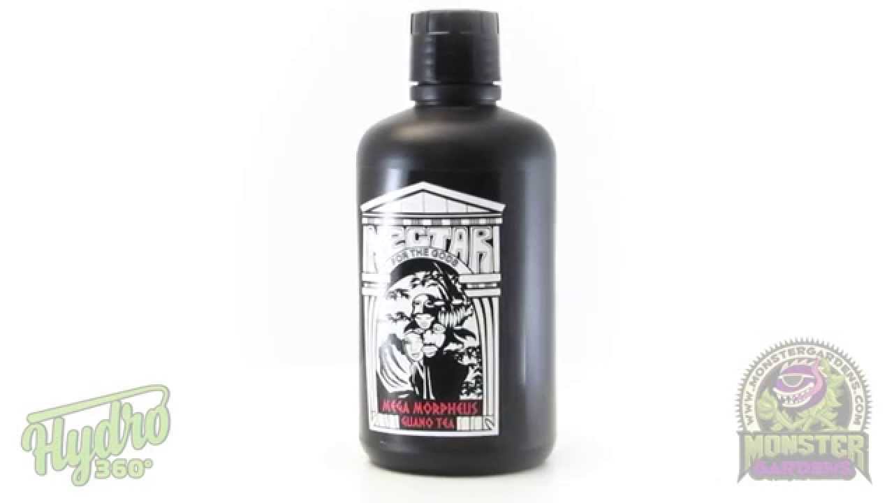 Nectar for the Gods Mega Morpheus 360 View Nectar for the Gods Bottle label Organic