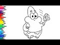 Patrick Star from SpongeBob SquarePants Drawing, Painting & Coloring For Kids and Toddlers_Child Art