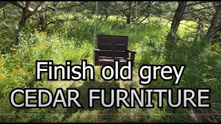 Ugly outdoor furniture and fence? Easy way to refinish old gray cedar outdoor furniture. No cleaning by 1000YearHomes 42 views 2 weeks ago 15 minutes