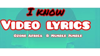 Ozone Africa ft Mumble jumble-I know_video_Lyrics