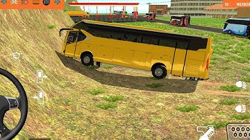 Part-190 🔥 euro coach bus simulator 🥰🌲 | dangerous hill route | Android gameplay #bus #game